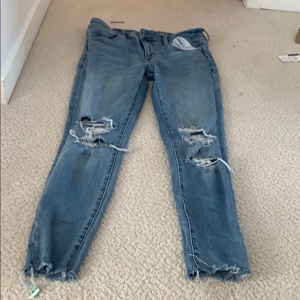 American Eagle ripped jeans
